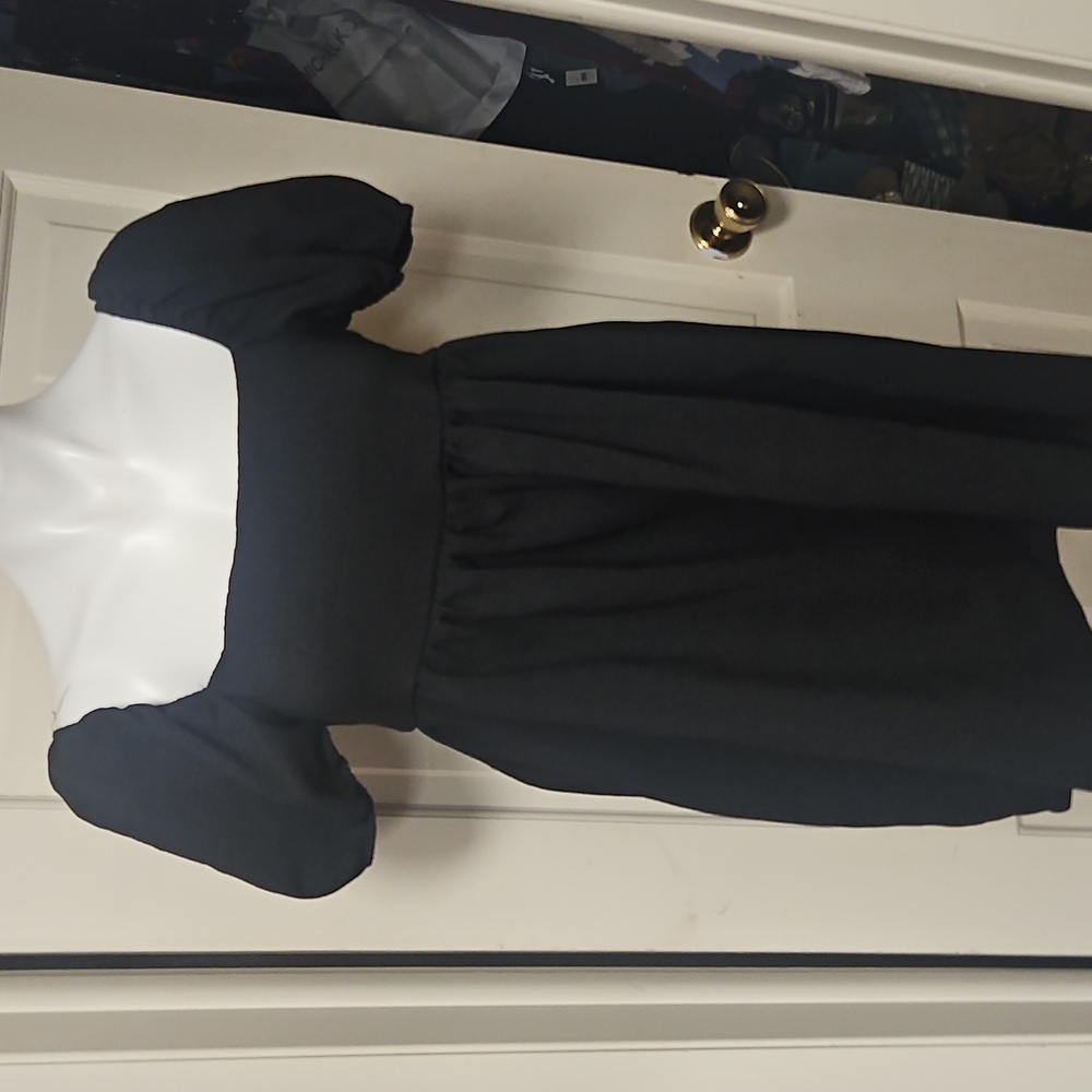 SHEIN Charcoal Black Classic Dress